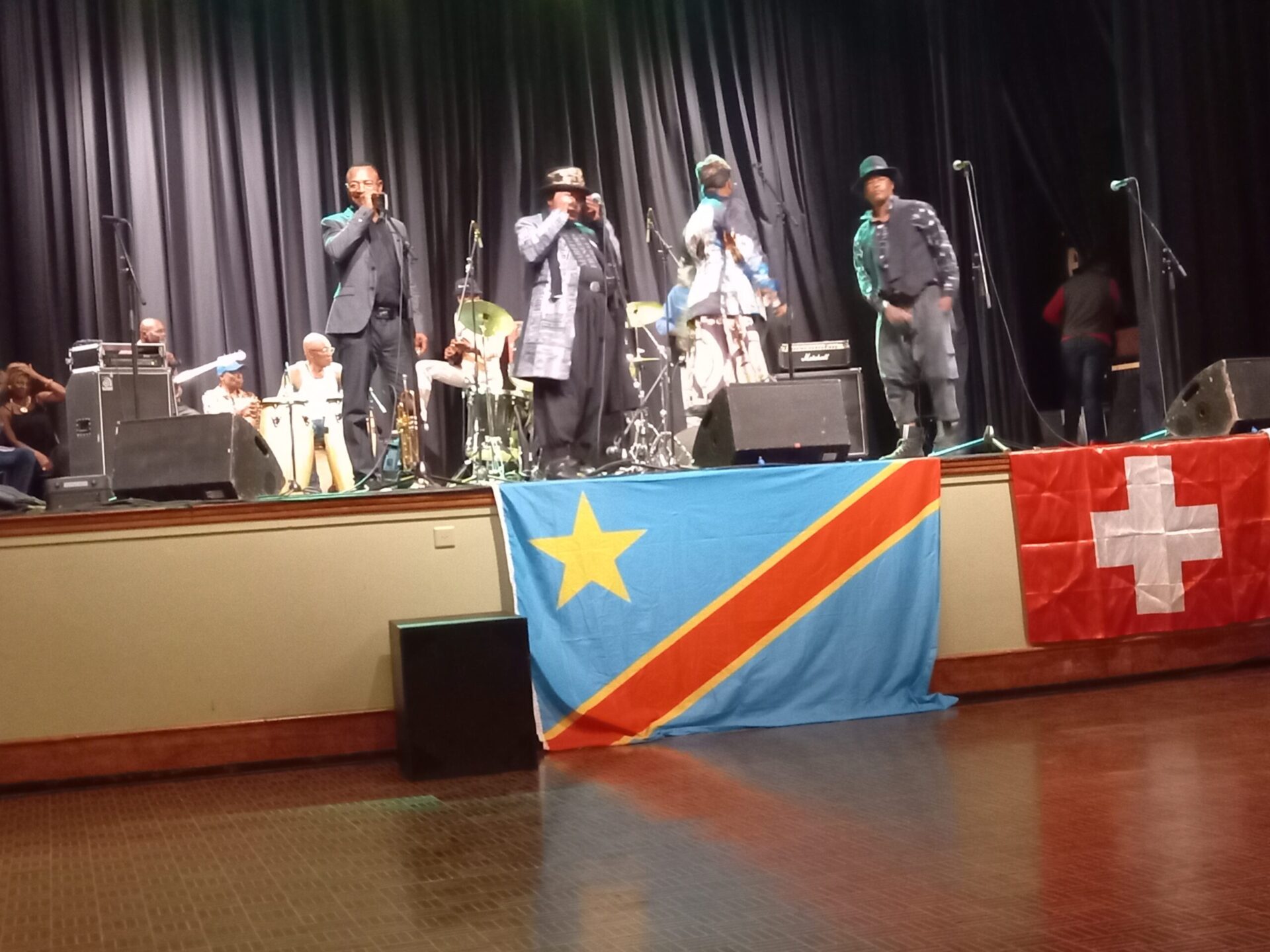 Musical performance around Congolese rumba during an intercultural event in Renens, Switzerland